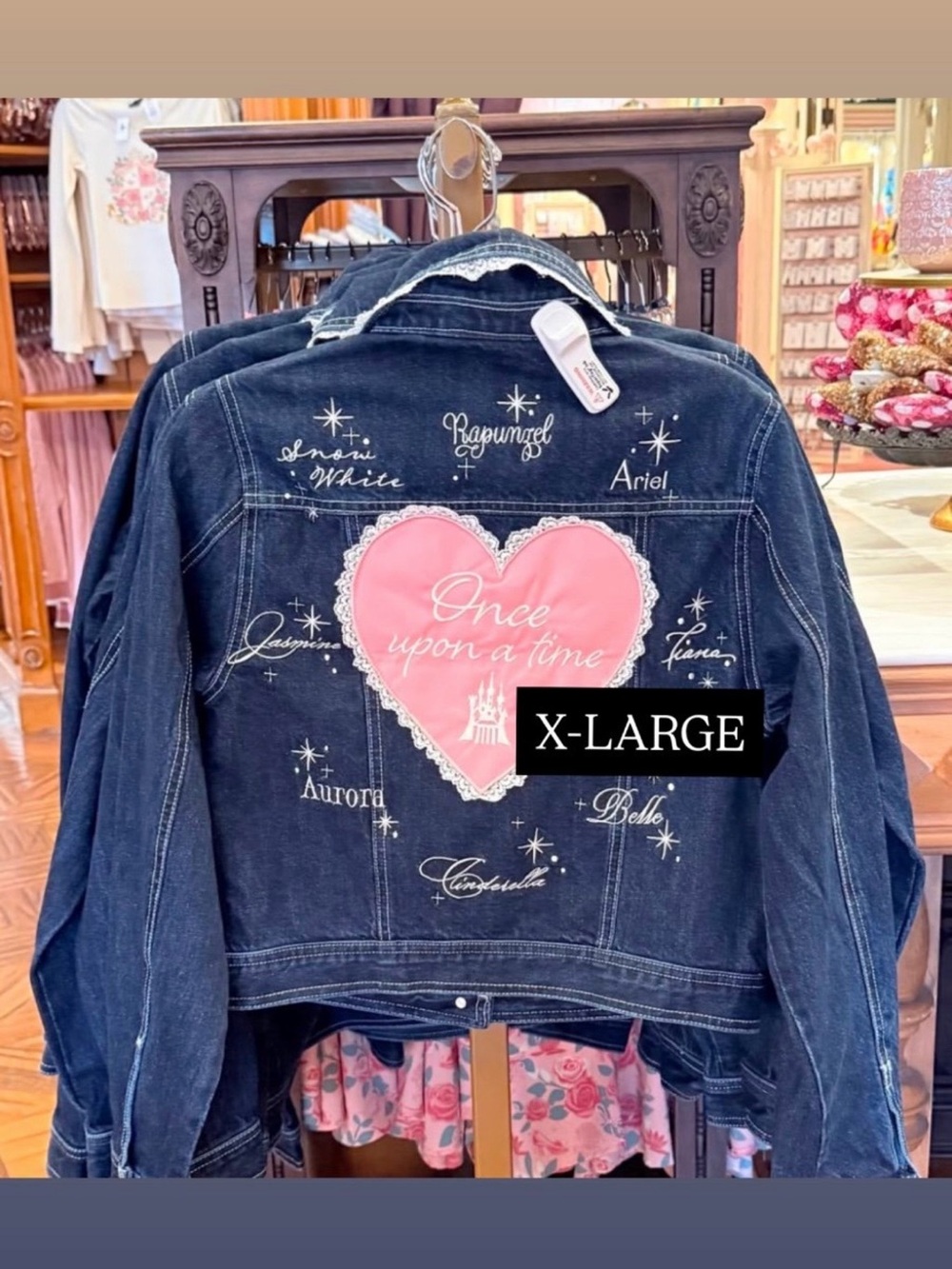 Disney Princess Cropped Denim Jacket for Women by Her Universe